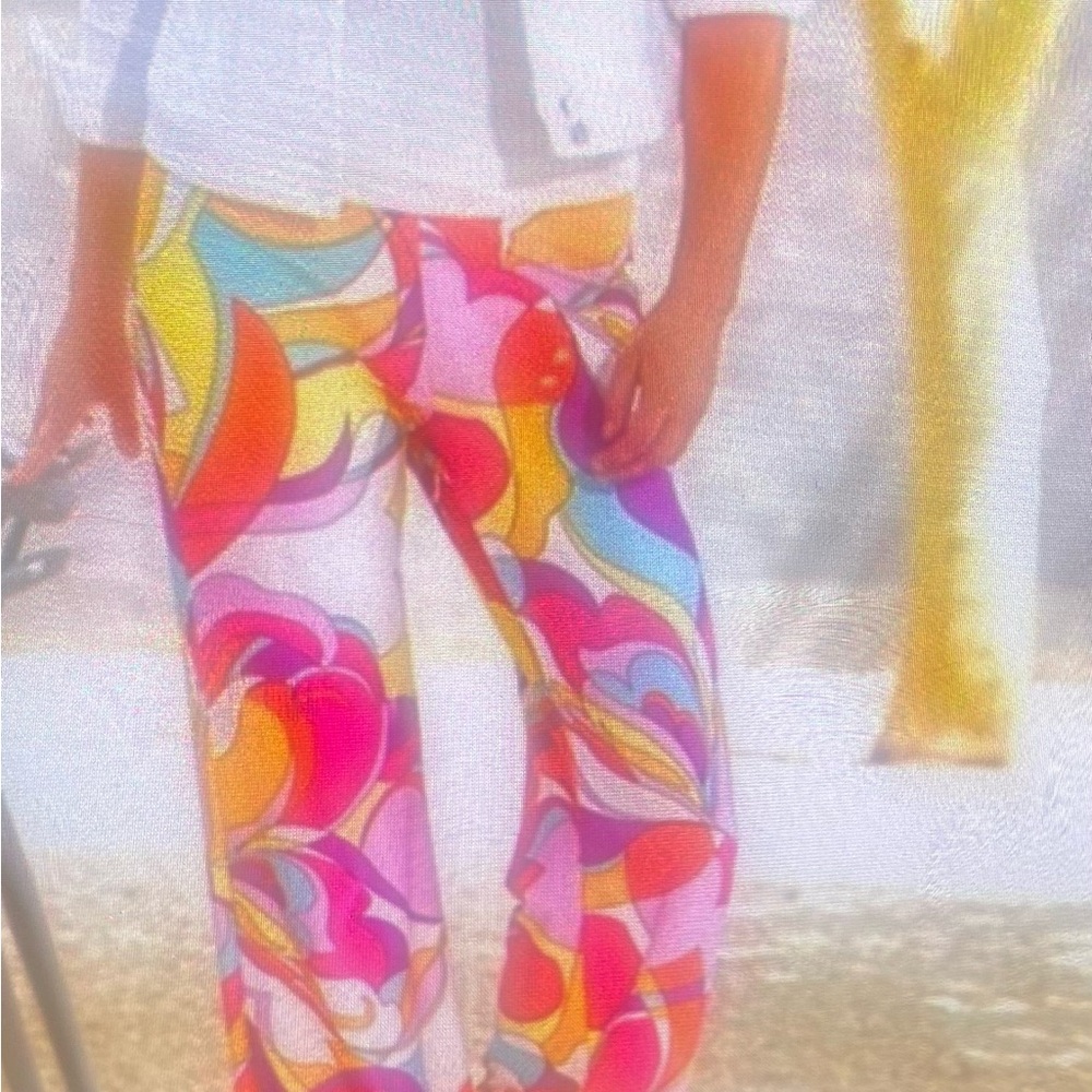 Palazzo Pants, multi color, size small, never worn